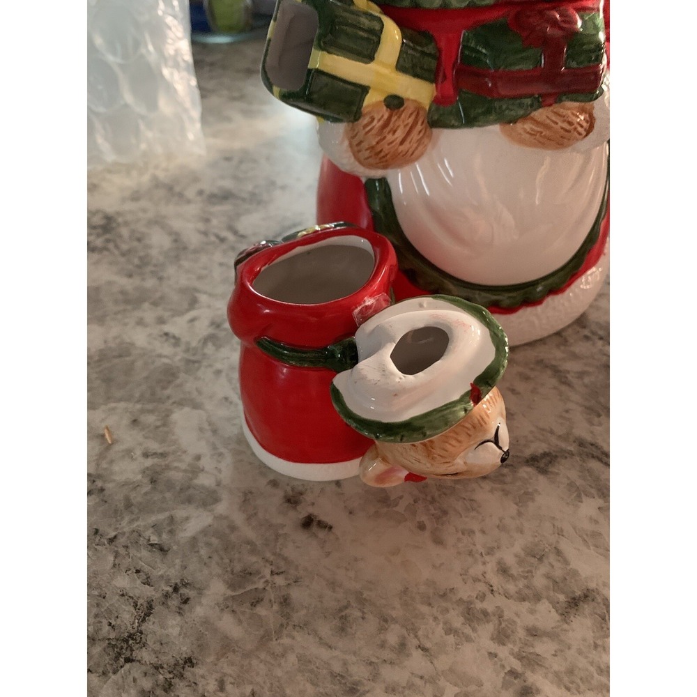 Vintage Mrs Christmas Mouse Tea Pot With Sugar And Creamer - Picture 8 of 8